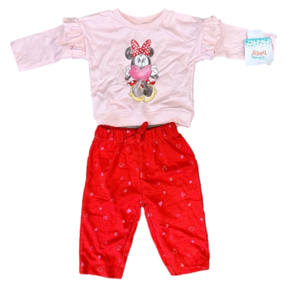 New Girl's Disney Baby Minnie Mouse Outfit 0-3 monthsโ